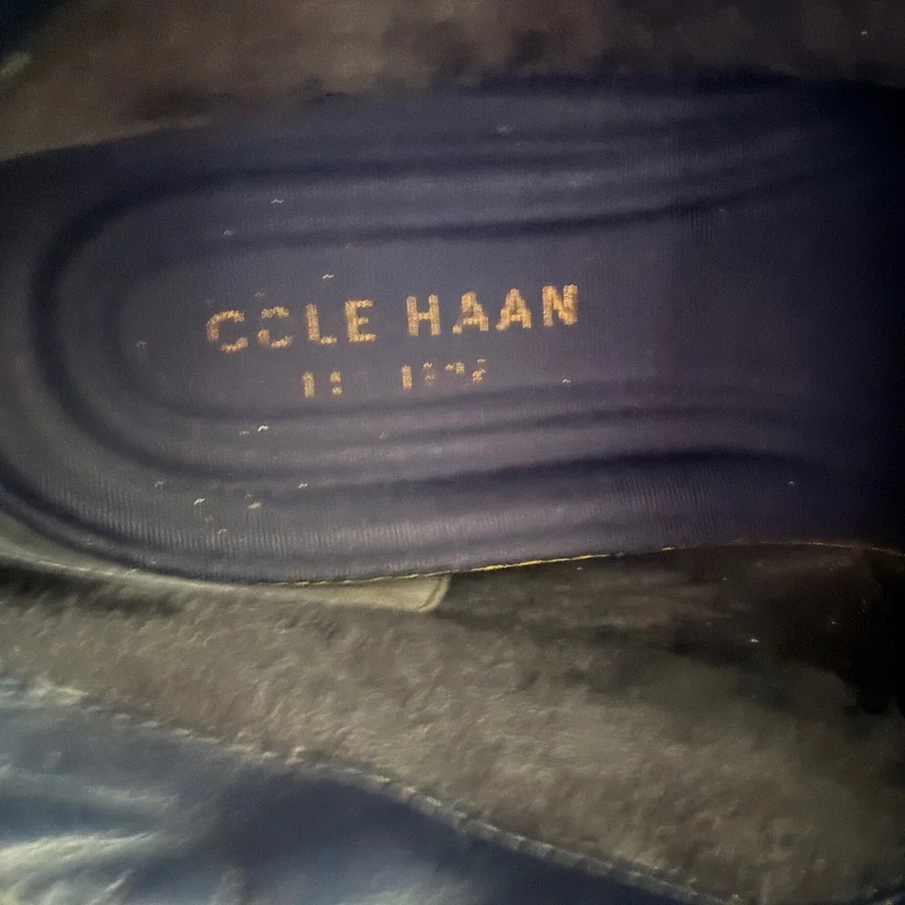 Cole Haan Chukka Boots Mens 10.5 C25100 Grand.OS Black Leather Lace Up EUC